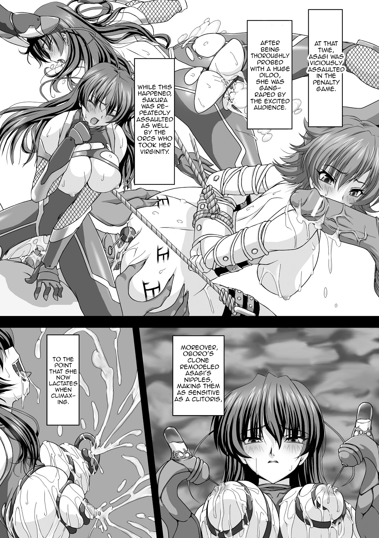 Hentai Manga Comic-Anti-demon Ninja Asagi Embarrassing Dark Game-Read-11